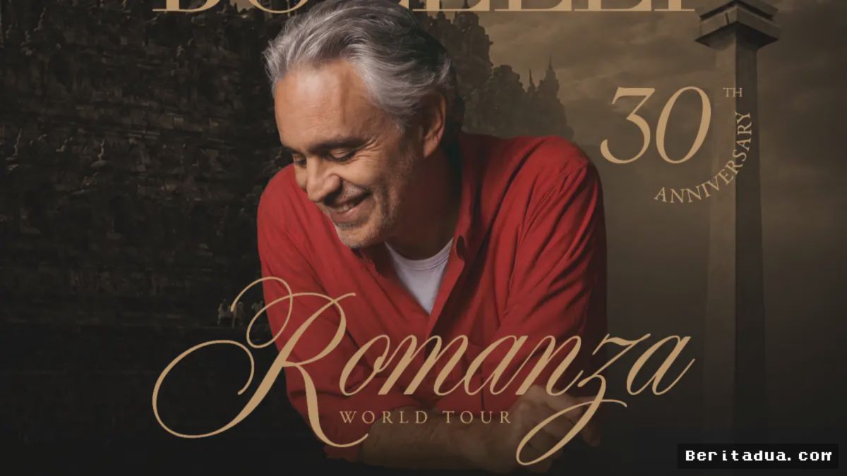 JAKARTA — Andrea Bocelli Gelar Konser Tur 30 Tahun Romanza di Indonesia