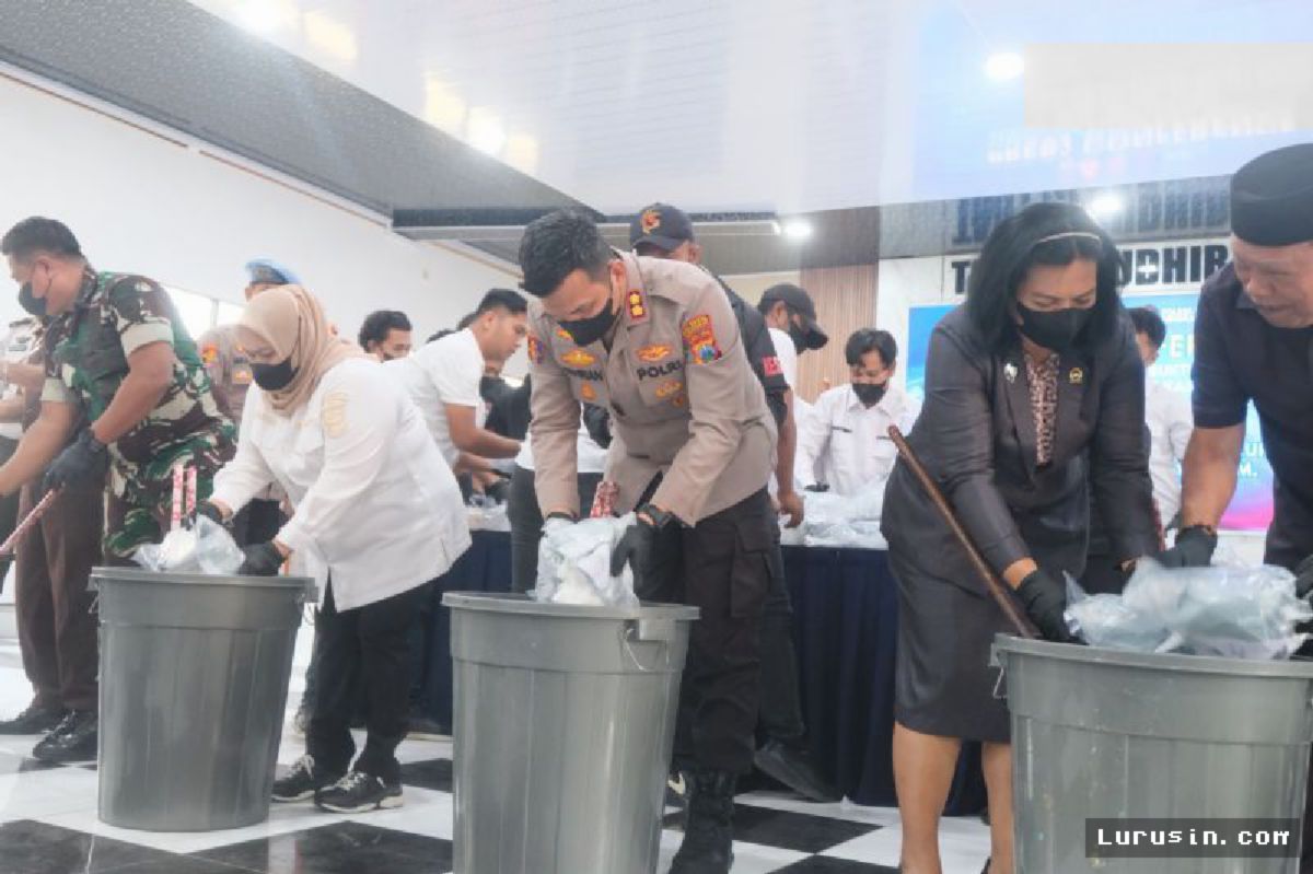 Polres Bengkalis Musnahkan 68,6 Kilogram Sabu Senilai Rp68 Miliar