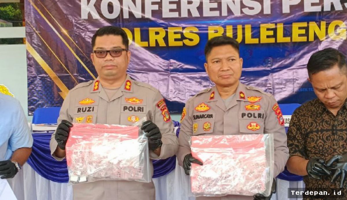 Polres Buleleng Tangkap Warga Munduk Terkait Peredaran 12 Paket Sabu