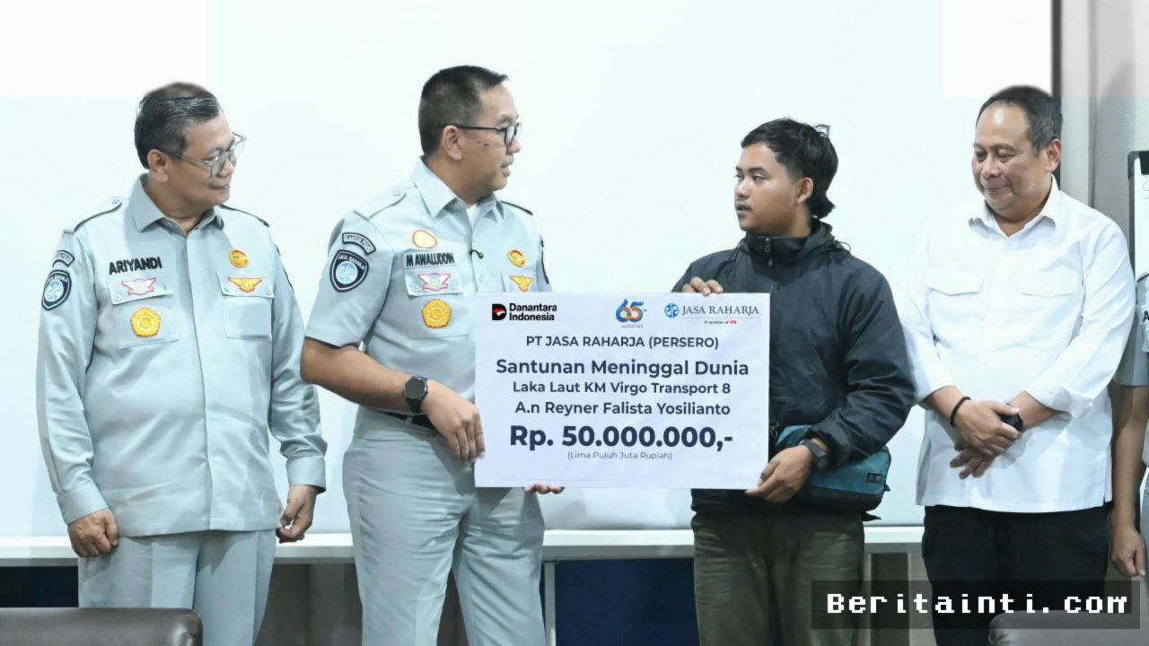 BANJARMASIN — Jasa Raharja Salurkan Santunan Korban KM Virgo Transport 8