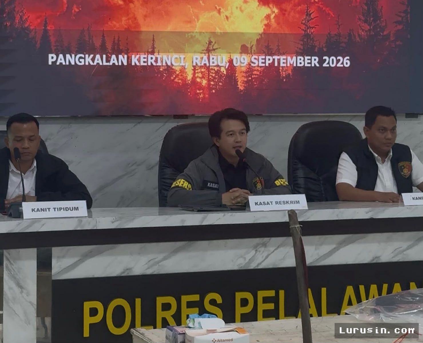 Polres Pelalawan Tangkap Tiga Pembakar Suaka Margasatwa Kerumutan