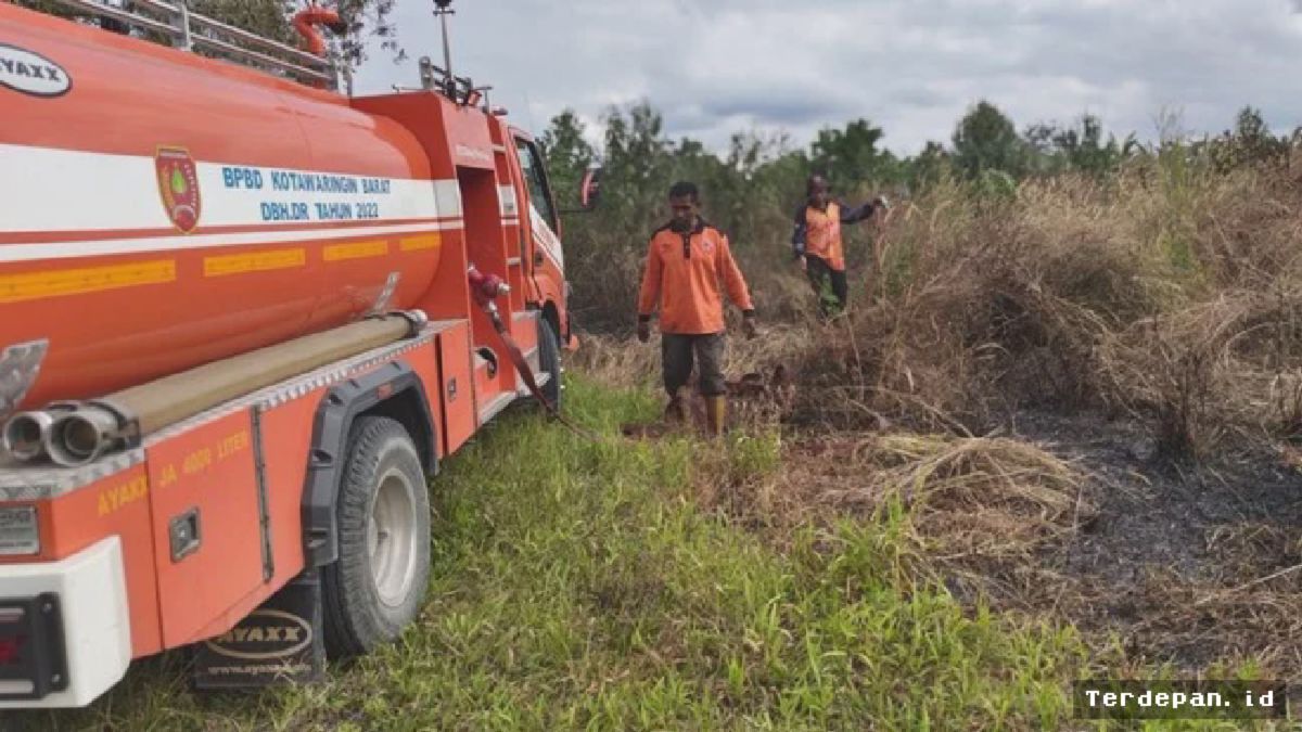Karhutla Kotawaringin Barat Meluas, Petugas Terkendala Gambut Kering dan Akses