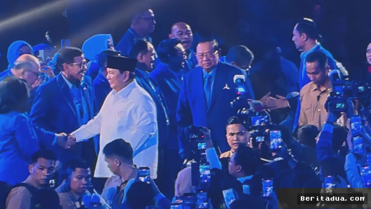 JAKARTA — Prabowo-Gibran Hadiri HUT Demokrat Perkuat Sinyal Soliditas Koalisi