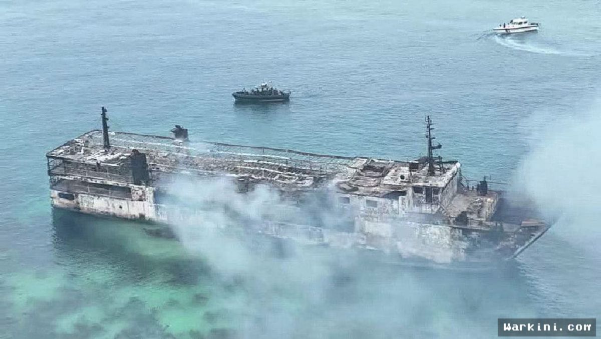 FILIPINA — Kapal Feri Terbakar Hebat, Lima Tewas dan Puluhan Penumpang Hilang