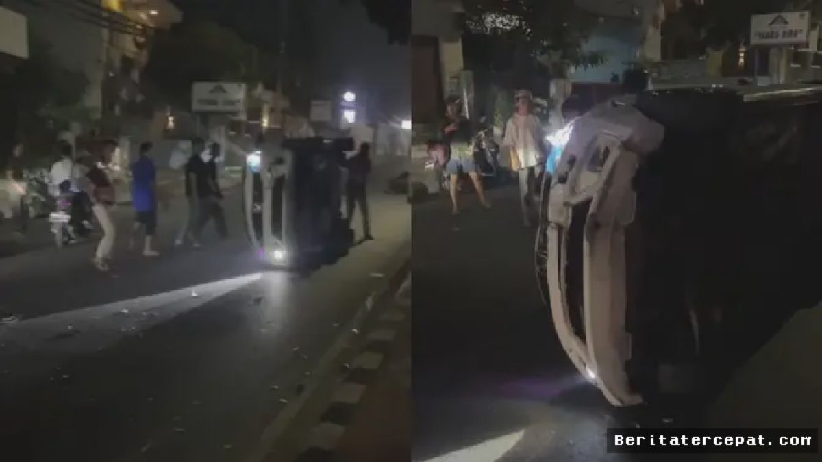Oknum Polisi di Bandar Lampung Tabrak Pemotor lalu Kecelakaan Beruntun