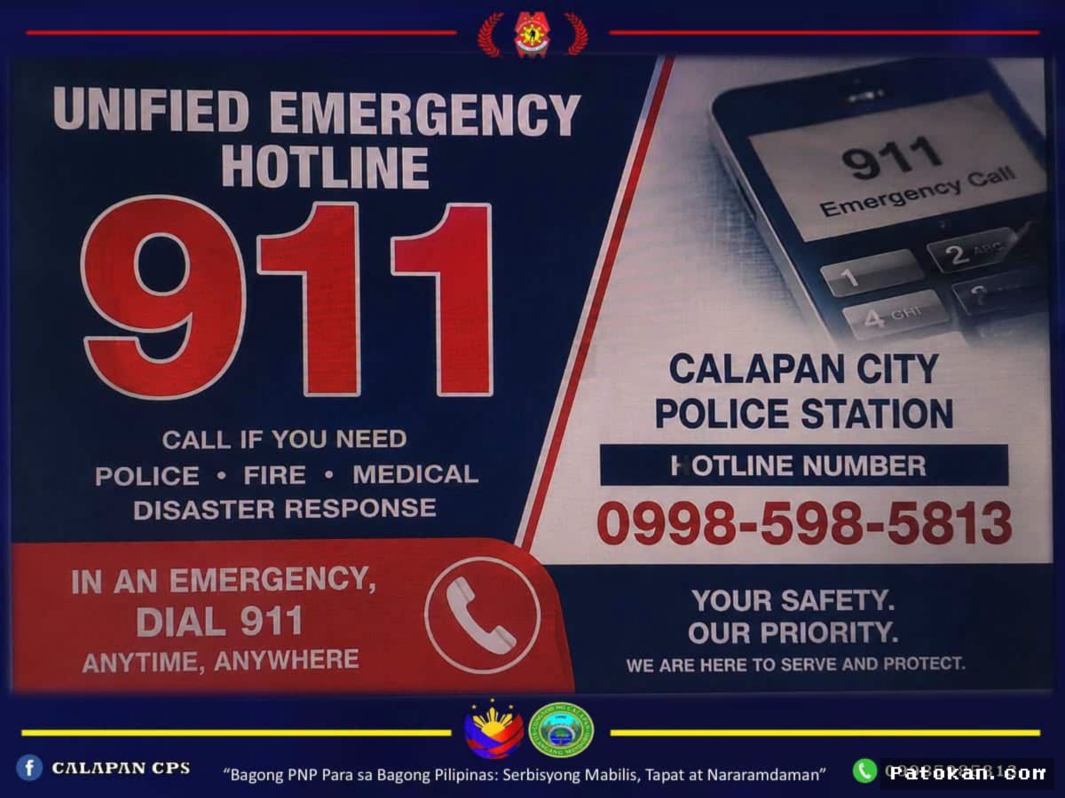 CALAPAN CITY — Calapan Luncurkan Layanan Darurat 911 Pertama Mimaropa