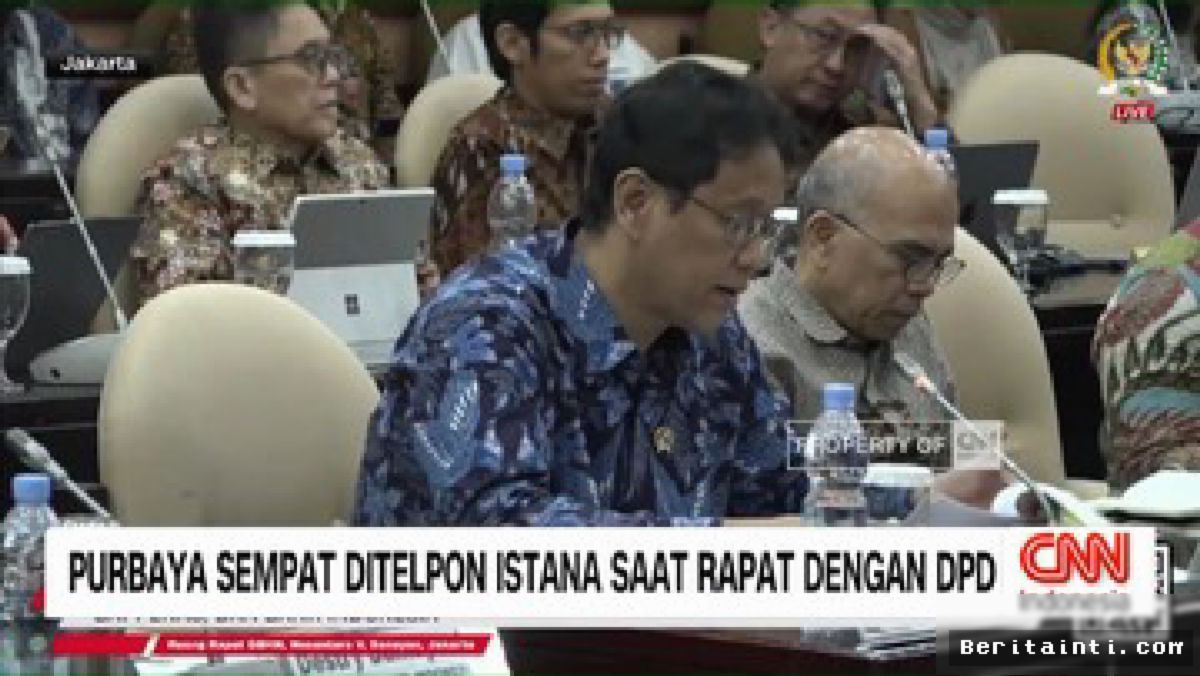 JAKARTA — Purbaya Ditelepon Istana Saat Rapat Penting Bersama DPD