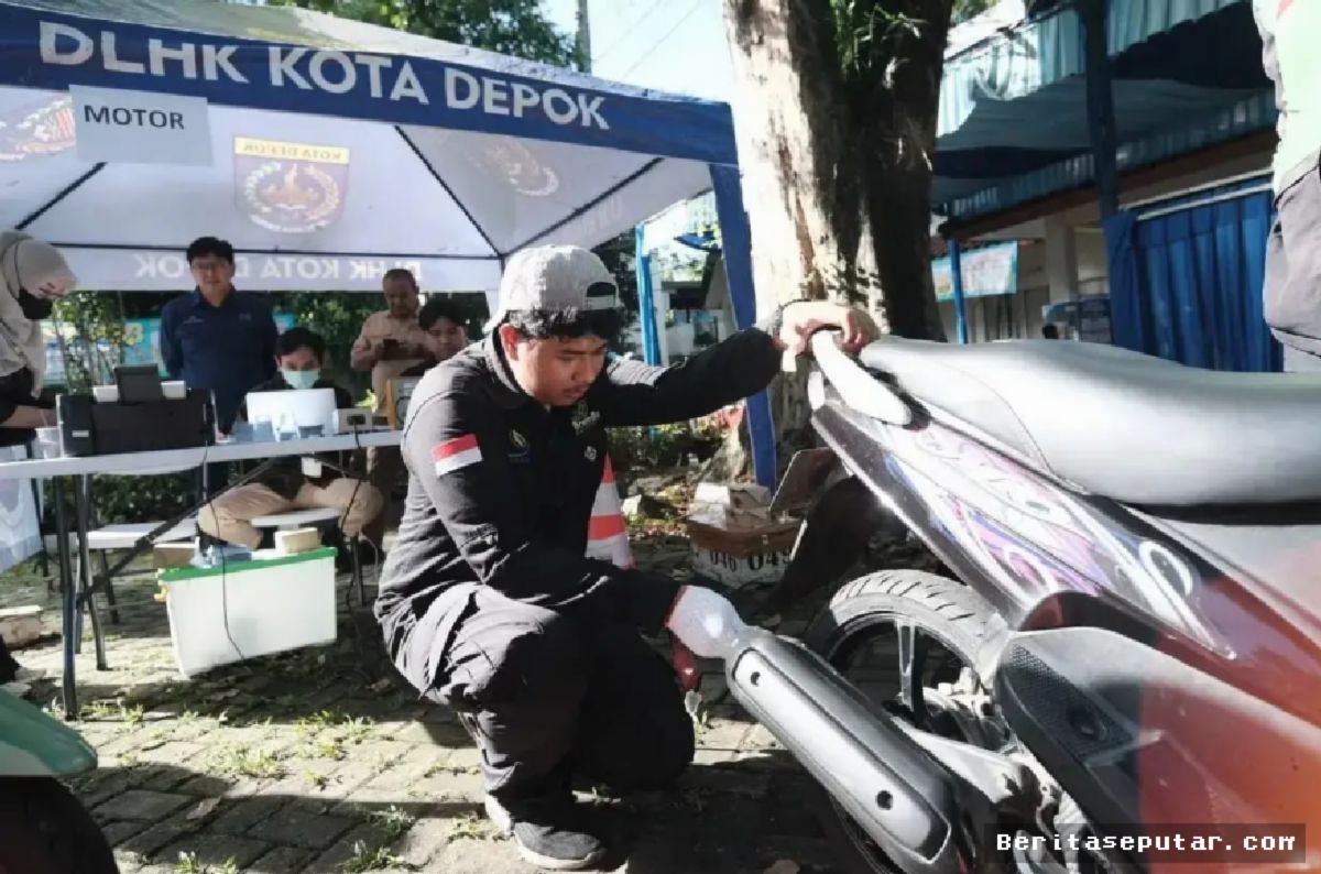 DLHK Depok Gelar Uji Emisi Kendaraan Gratis di Dua Lokasi