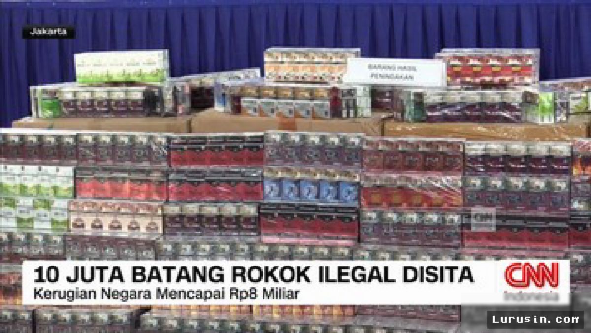 Bea Cukai Jakarta Sita 10,7 Juta Batang Rokok Ilegal
