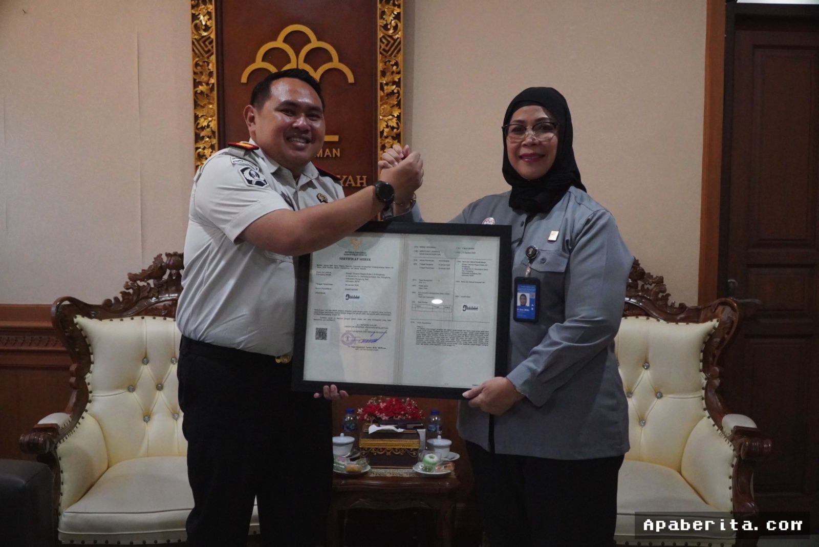 Kemenkum Bali Resmikan Merek GARDA Buatan WBP Rutan Klungkung
