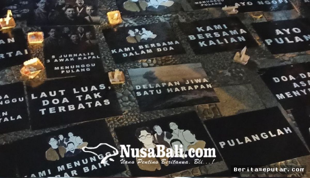 DENPASAR — Jurnalis Bali Doakan Lima Rekan Hilang di Selat Sunda