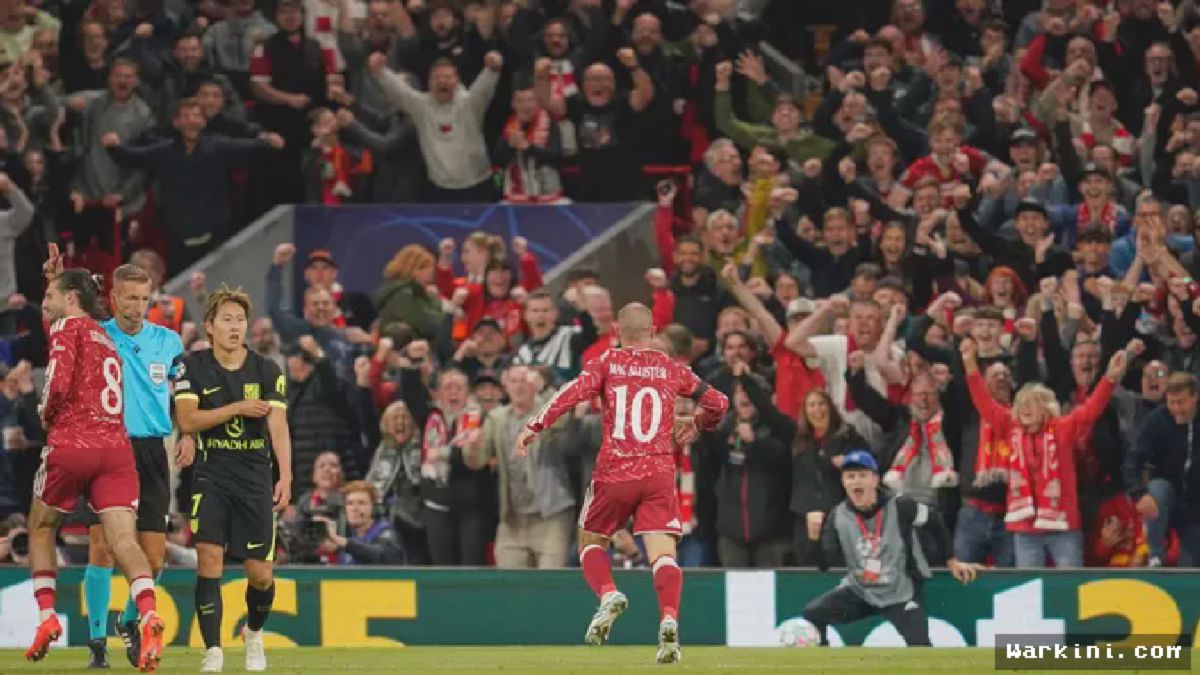 Liverpool Tundukkan Atletico Madrid, Alexis Mac Allister Rayakan Gol Emosional