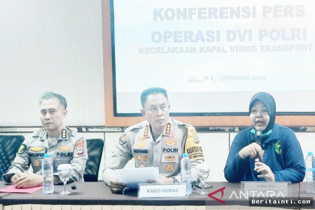 Pusdokkes Polri Kumpulkan 133 Data Ante Mortem Korban Kapal Virgo