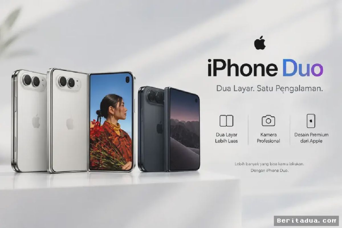 Apple Rilis iPhone Duo, Inovasi Layar Lipat Menuai Sorotan Pasar