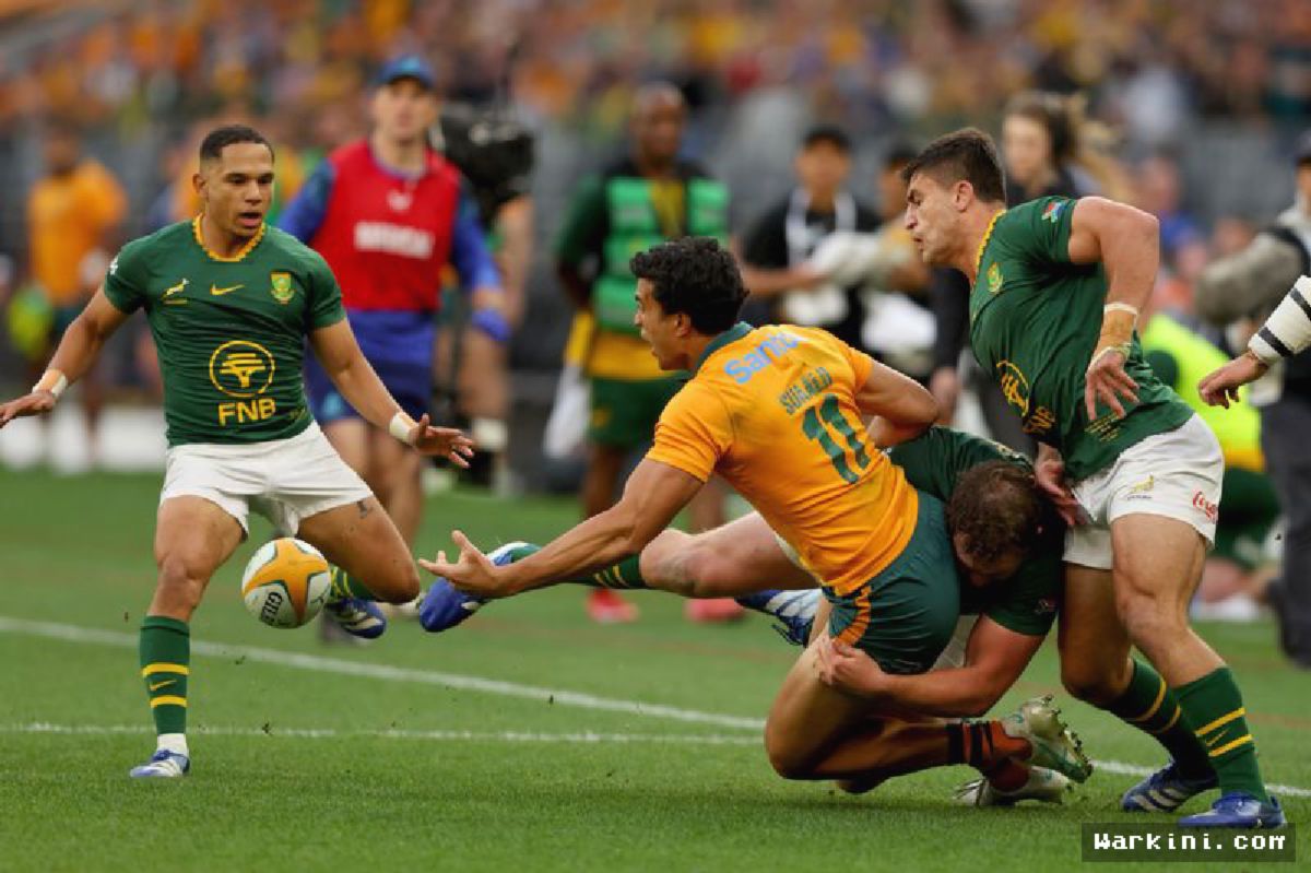 Wallabies Kalahkan Springboks 42-38 Meski Empat Kartu Kuning