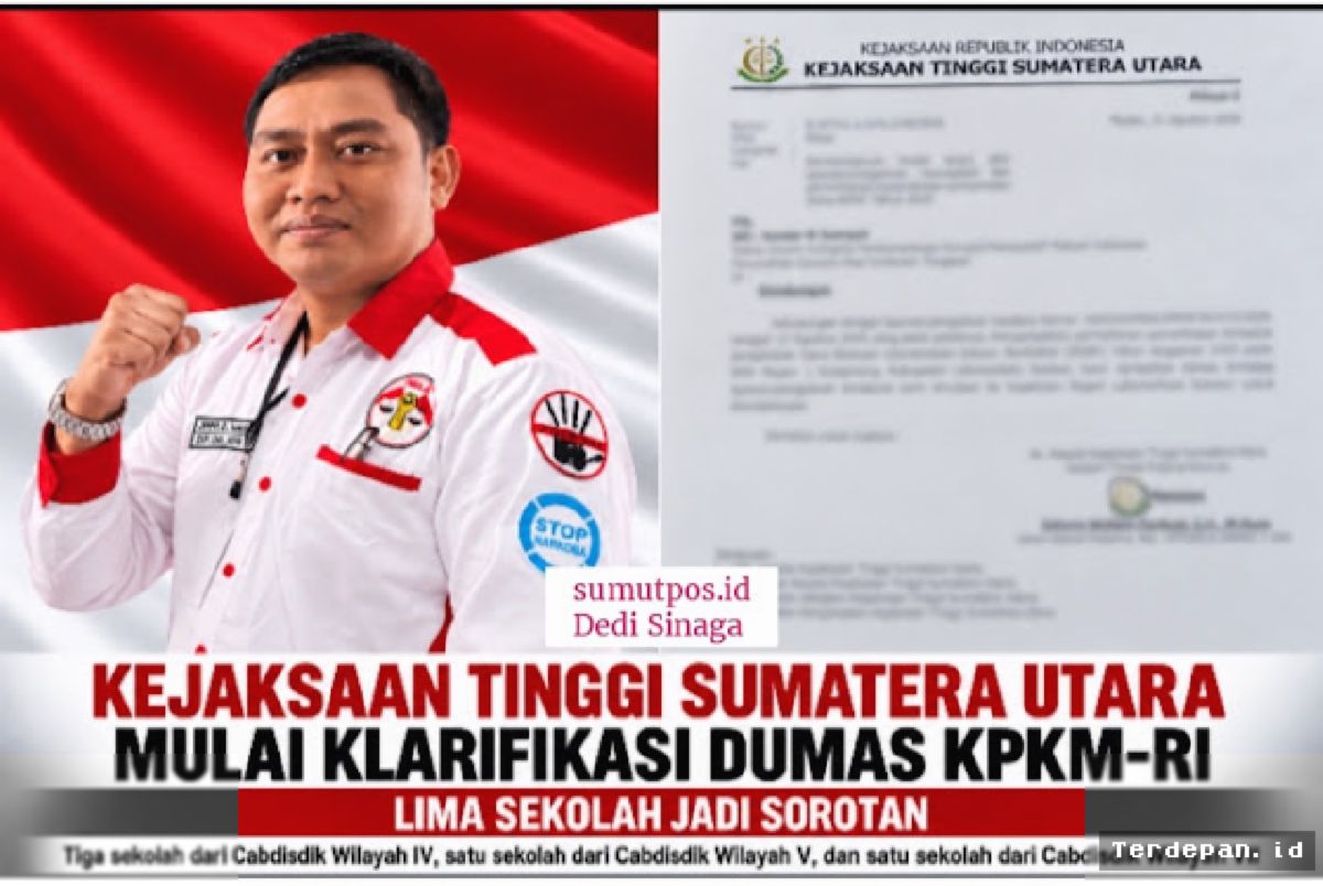 Kejati Sumut Usut Dugaan Penyelewengan Dana BOSP Lima Sekolah