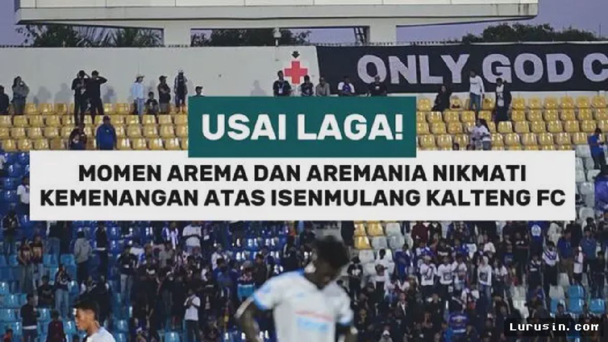 MALANG — Arema FC Rayakan Kemenangan Manis Bersama Aremania