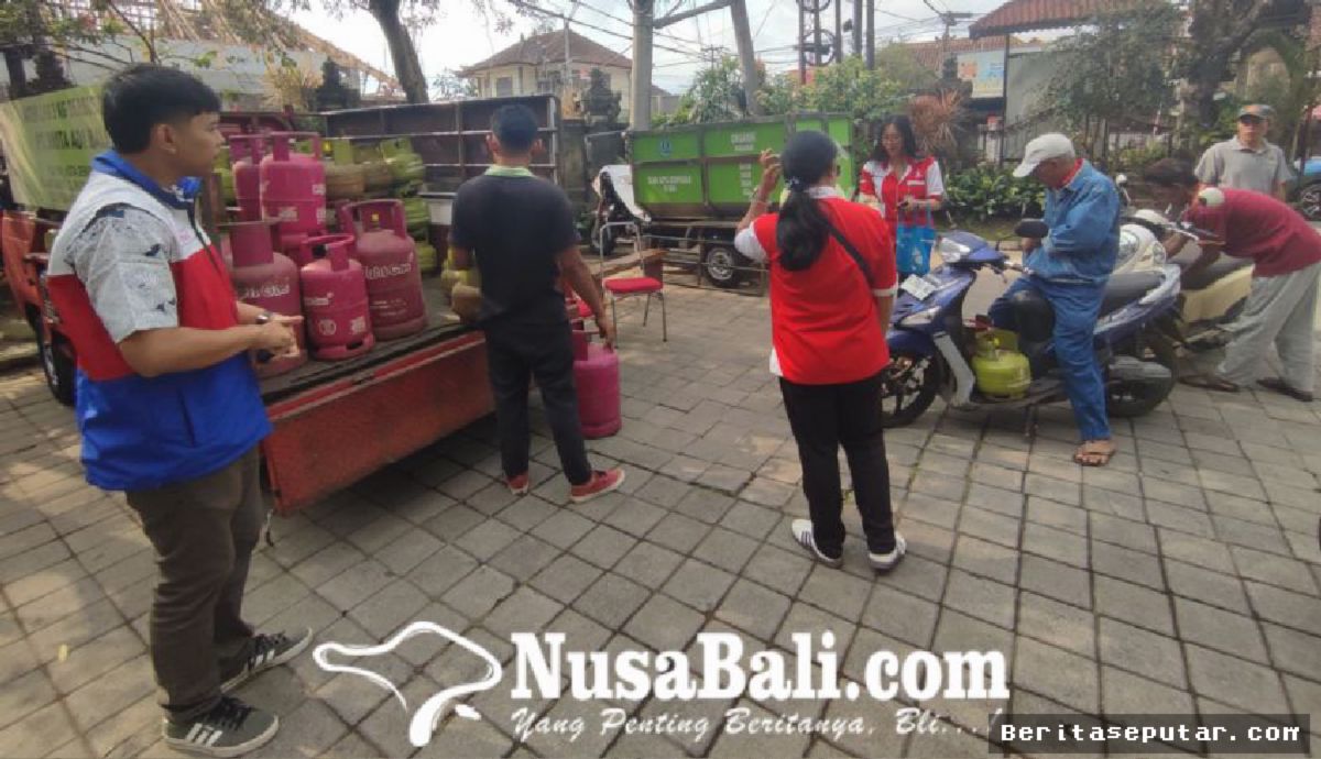 DENPASAR — Pasar Murah LPG 3 Kg Digelar Serentak di Empat Kecamatan