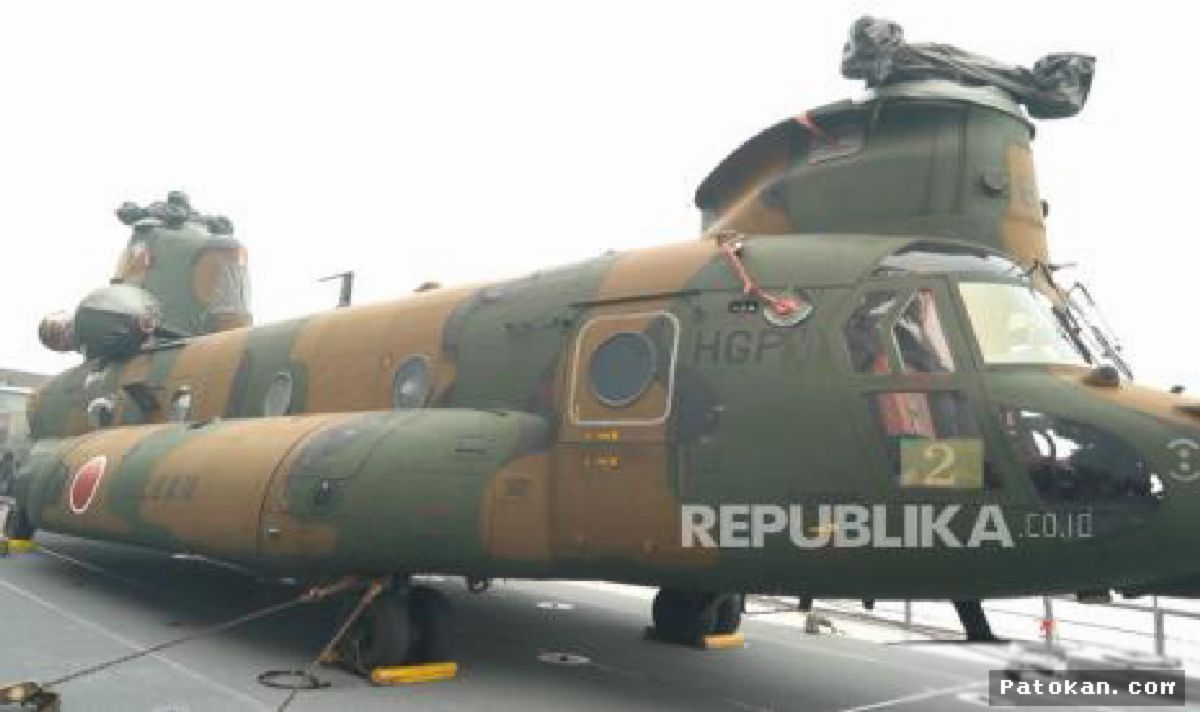 BNPB Kerahkan Tiga Helikopter Chinook Jepang untuk Tangani Karhutla