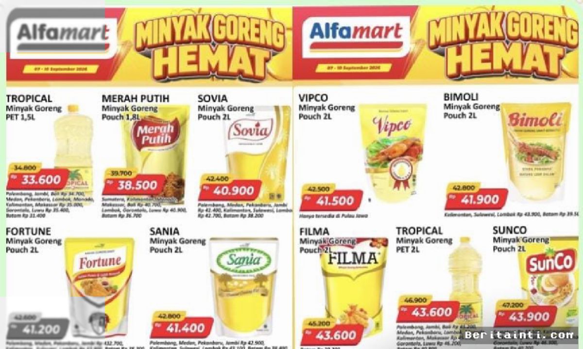 Alfamart Tutup Program Promo Minyak Goreng Hemat Hari Ini