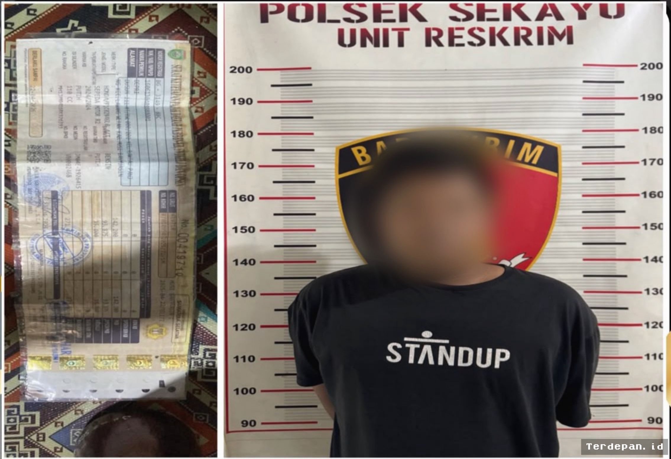 MUSI BANYUASIN — Polisi Tangkap Pria Kasus Gadaikan Motor Pinjaman
