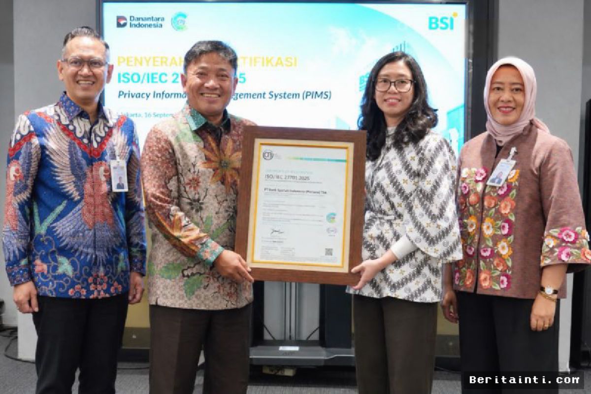 BSI Kantongi Sertifikasi ISO 27701 Perkuat Perlindungan Privasi Data Nasabah