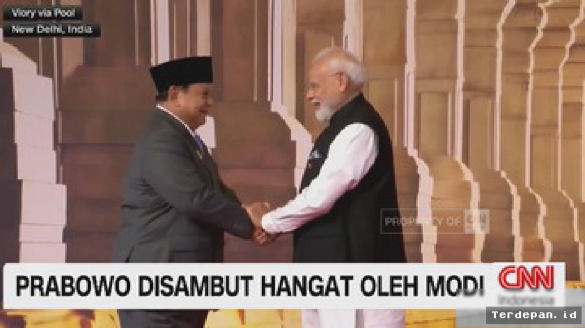 Prabowo Tiba di New Delhi, PM Narendra Modi Sambut Hangat