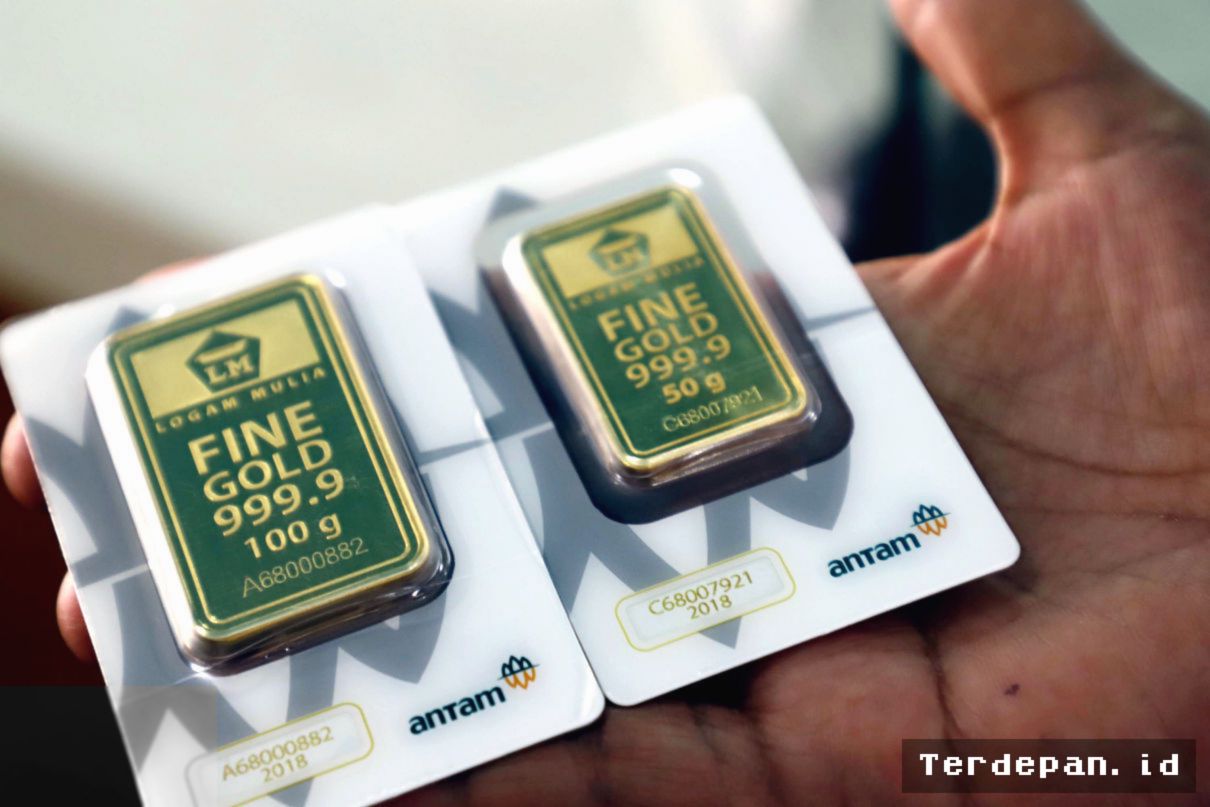 JAKARTA — Harga Emas Antam Turun Tipis pada 14 September
