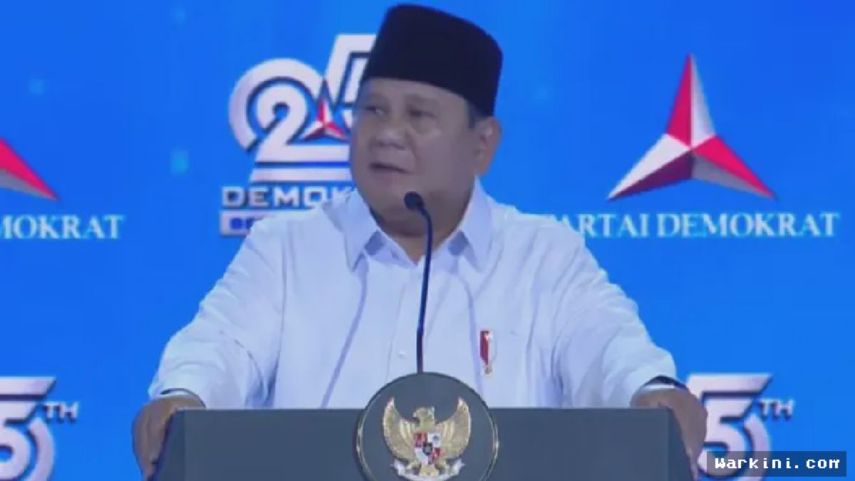 Prabowo Tegaskan Soliditas Koalisi Dalam Pidato HUT Demokrat ke-25