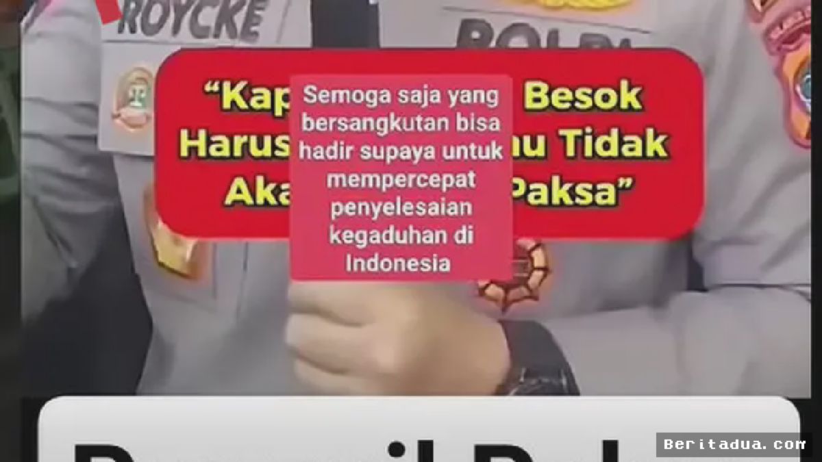 JAKARTA — Polisi Pastikan Video Penetapan Tersangka Jokowi Adalah Hoaks