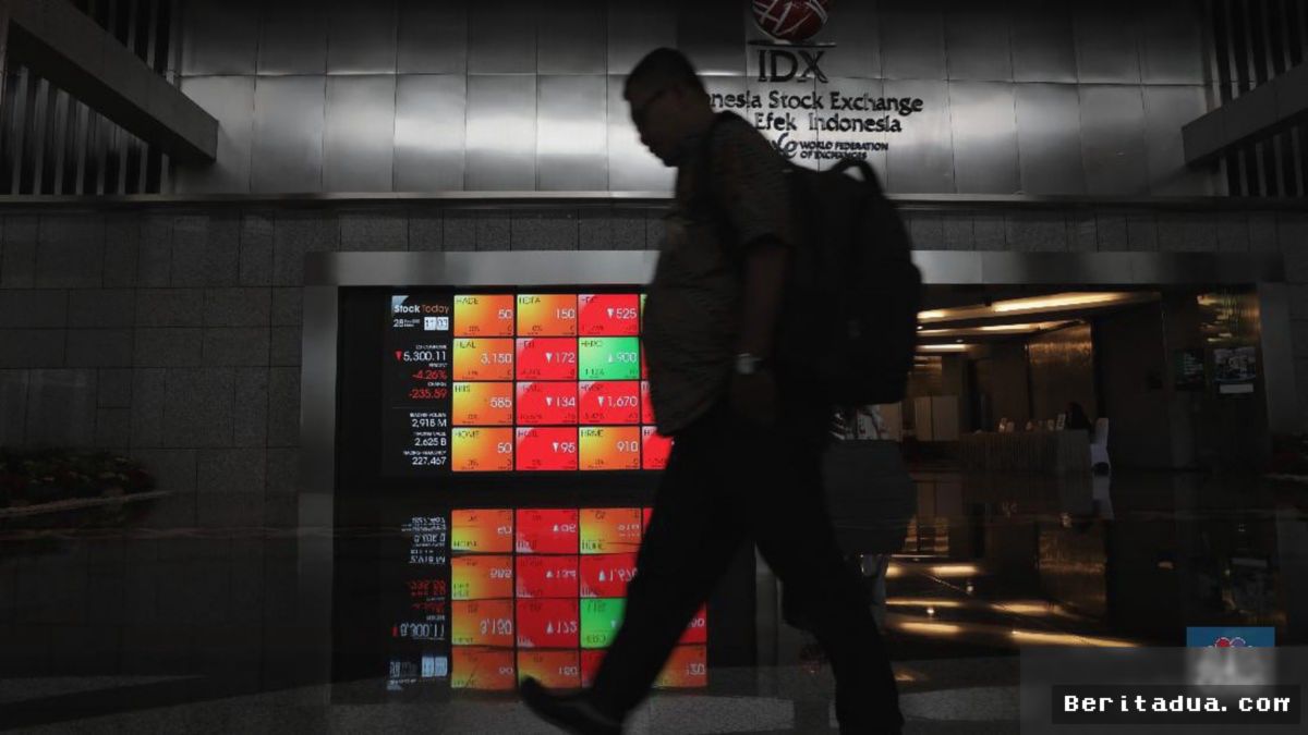 JAKARTA — IHSG Anjlok 1 Persen Tertekan Aksi Jual Investor Asing