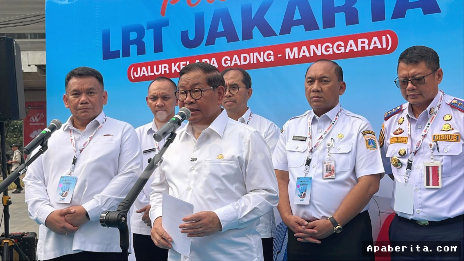 Pramono Minta Danantara Biayai LRT Jakarta di Hadapan Prabowo