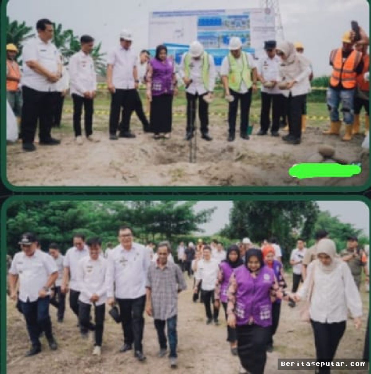 Bupati Peletakan Batu Pertama WTP Desa Tumpatan Atasi Krisis Air