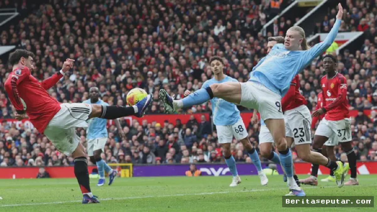 Derby Manchester — Bruno Fernandes dan Erling Haaland Berduel Sengit