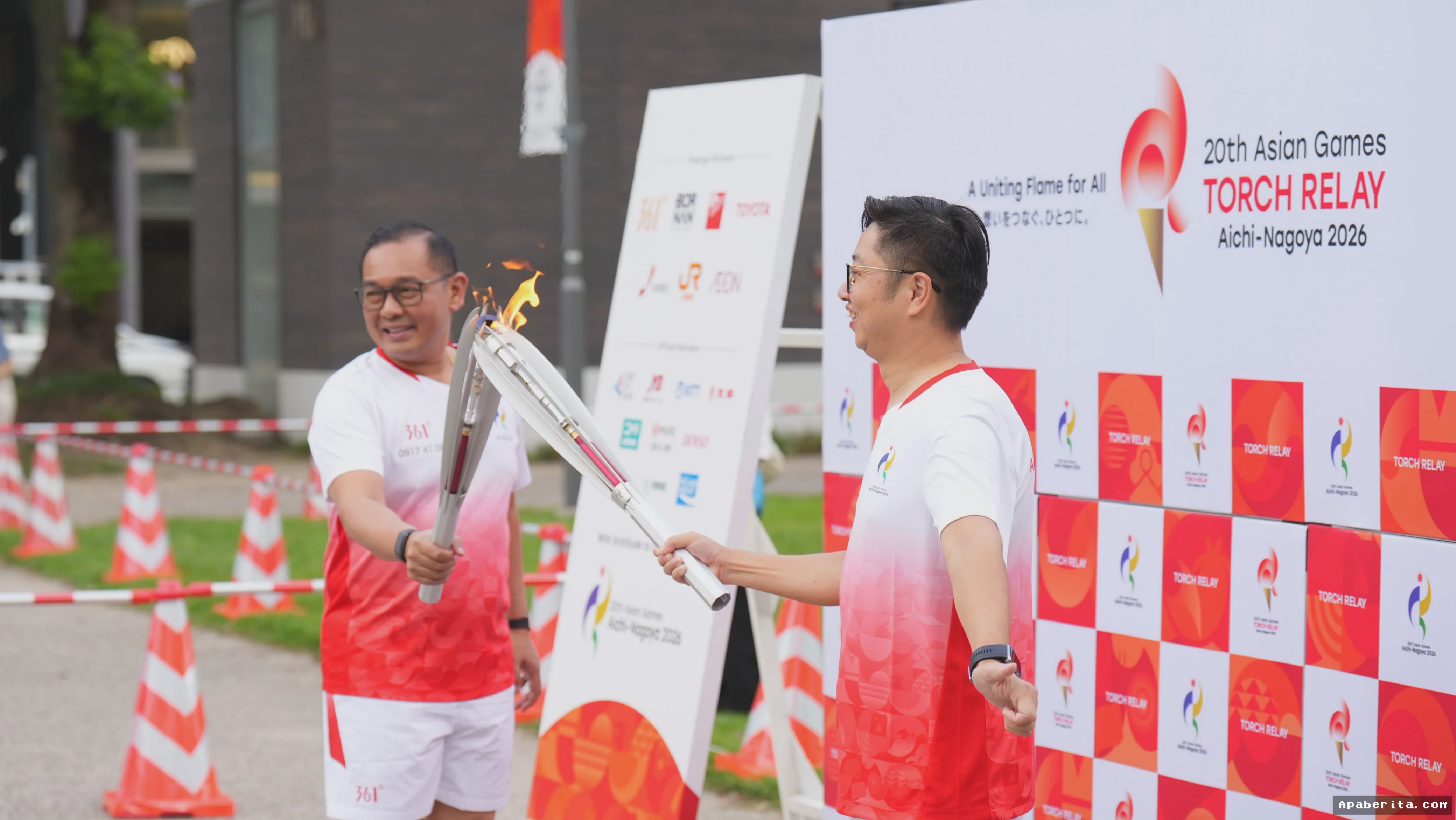 NAGOYA — Todotua Pasaribu Bawa Obor Asian Games Aichi-Nagoya 2026