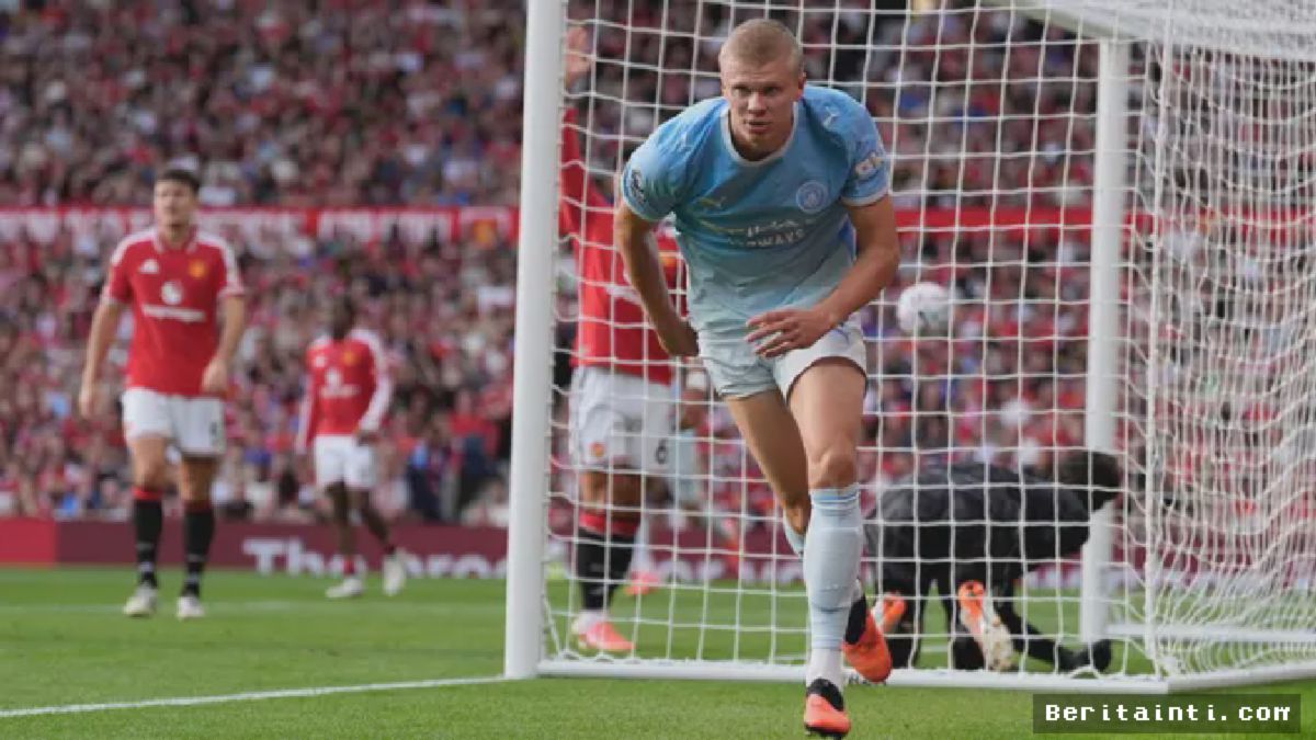 MANCHESTER — Erling Haaland Pimpin Manchester City Bungkam Manchester United