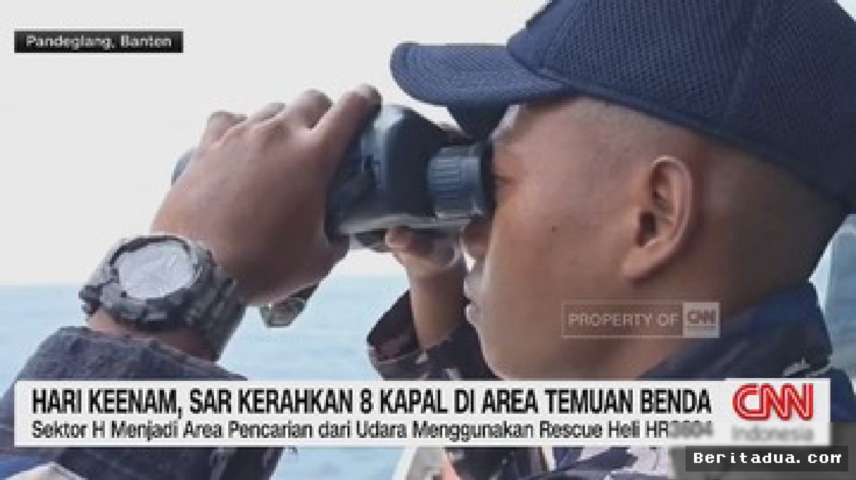 Basarnas Kerahkan Delapan Armada Kapal Selidiki Temuan Puing Laut