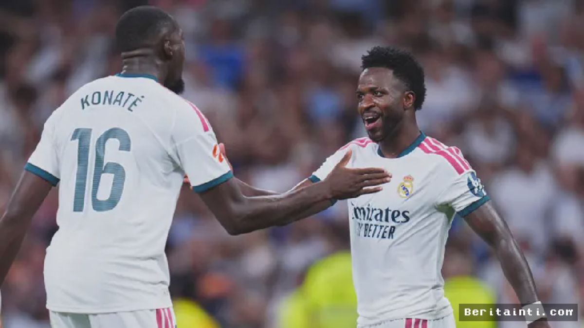REAL MADRID — Vinicius dan Konate Bawa Los Blancos Tundukkan Real Sociedad