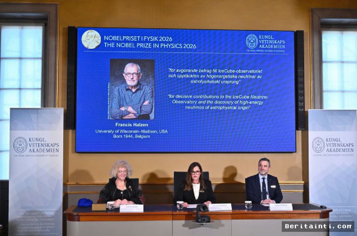 Francis Halzen Raih Nobel Fisika 2026 untuk IceCube