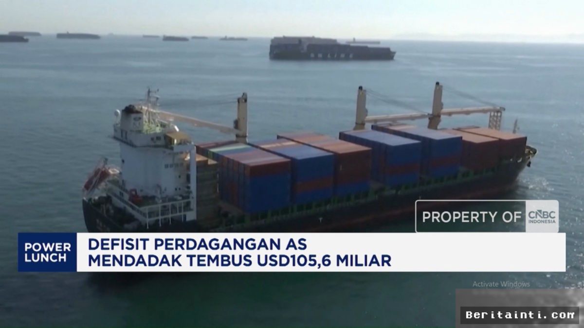 Defisit Perdagangan AS Mendadak Tembus USD105,6 Miliar