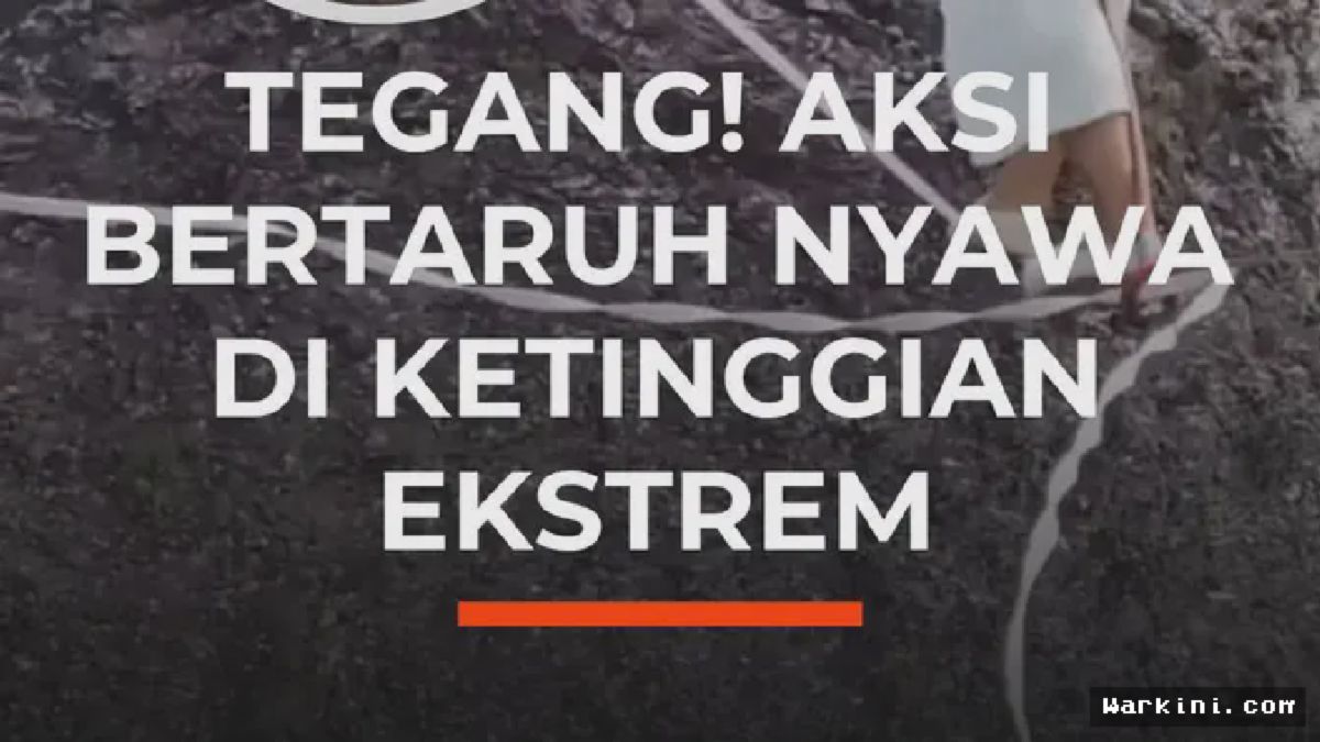 Atlet Highline Tarung Nyawa di Puncak Shenxianju China