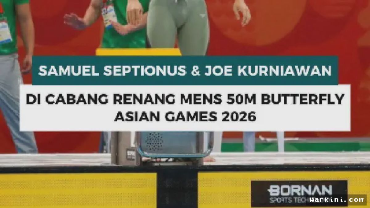 Samuel dan Joe Tampil di Renang 50 Meter Gaya Punggung