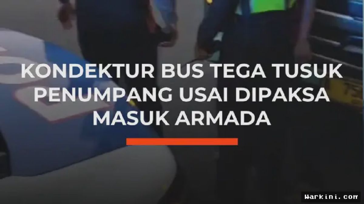 Kondektur Bus Asli Prima Tusuk Penumpang di Serang