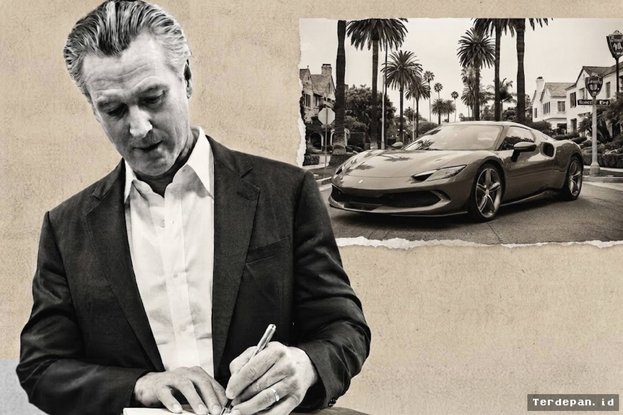 Newsom Teken UU Baru, Tutup Celah Pajak Mobil Mewah California