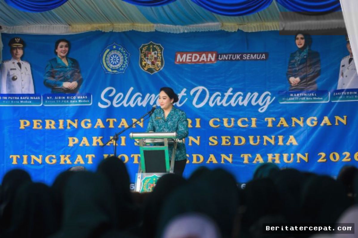 Ketua TP PKK Medan Tekankan Penerapan PHBS Sejak Dini
