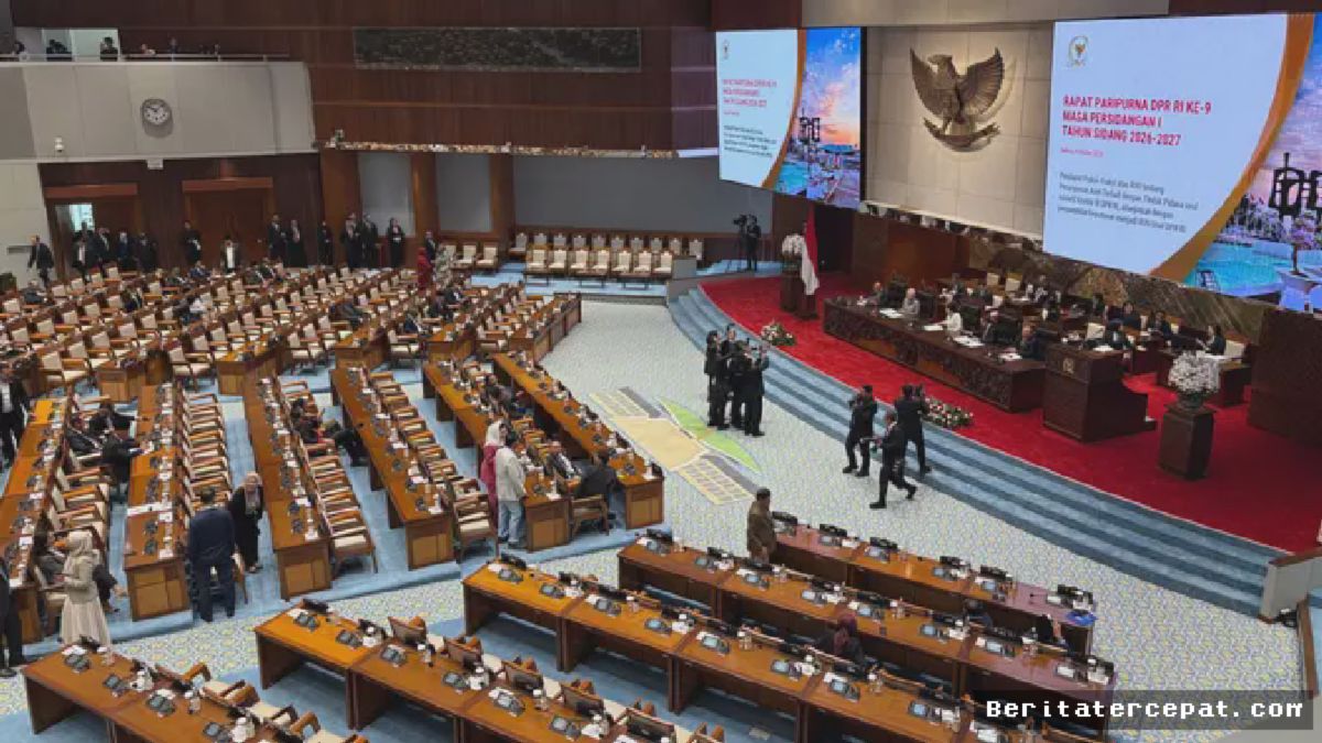 Rapat Paripurna DPR Diikuti 326 Anggota, Lima Agenda Dibahas