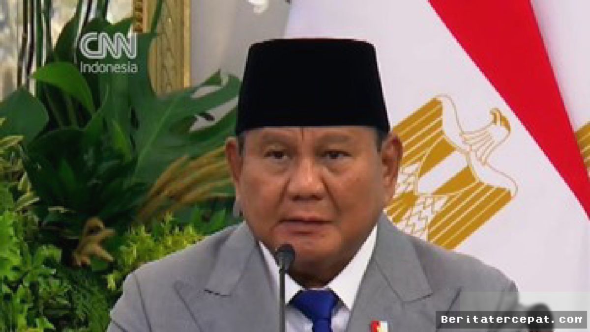 Prabowo: Indonesia dan Mesir Sepakat Lanjutkan Dukungan Palestina
