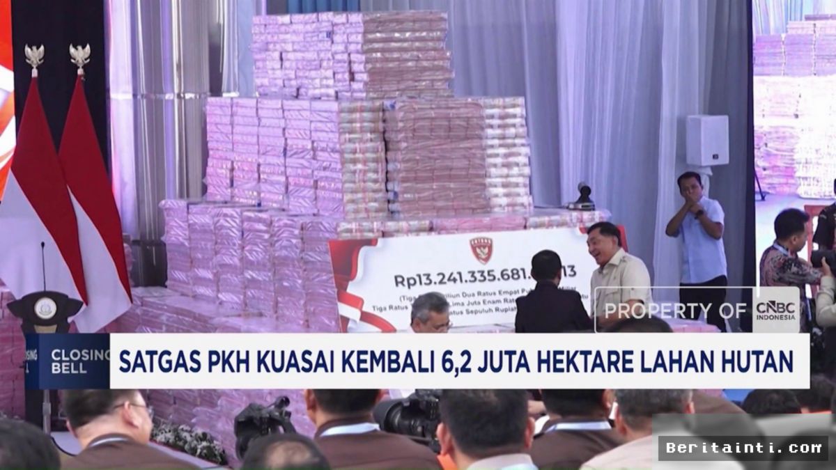 Satgas PKH Kuasai Kembali 6,2 Juta Hektare Lahan Hutan