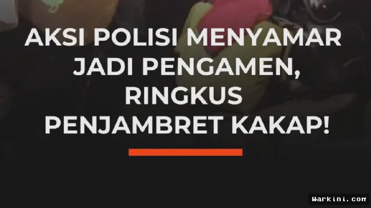 Polisi Menyamar Jadi Pengamen, Penjambret Kakap Diringkus di Cakung