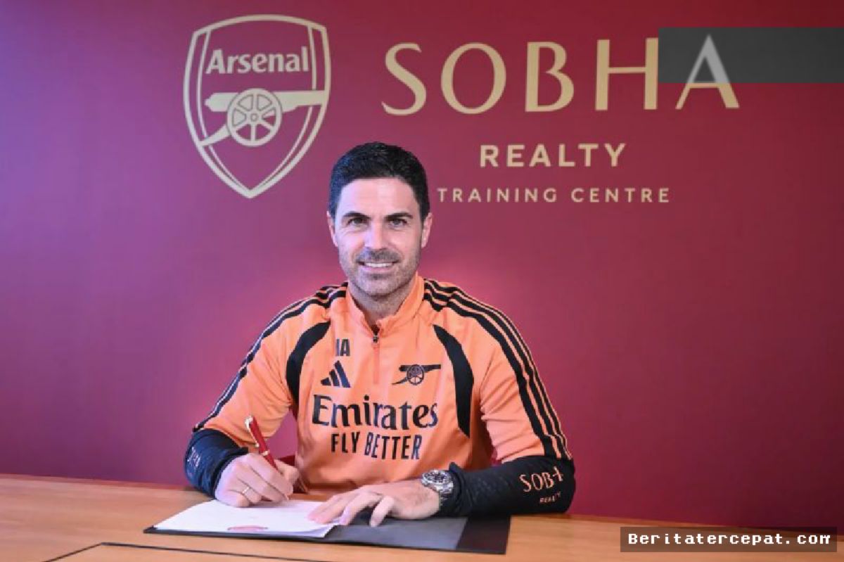 Arteta Perpanjang Kontrak di Arsenal hingga 2030